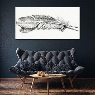 Tablou canvas Delicatesa unui stilou pe un fundal alb
