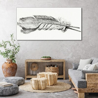 Tablou canvas Delicatesa unui stilou pe un fundal alb