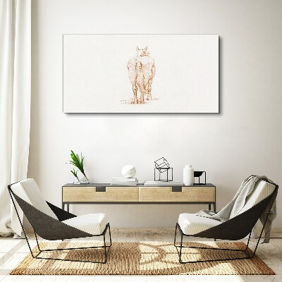 Tablou canvas Spatele calului într-o nuanță delicată