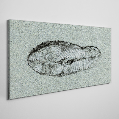 Tablou canvas Formă abstractă în nuanțe de albastru