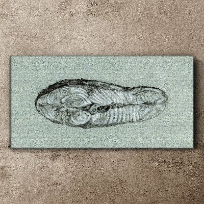Tablou canvas Formă abstractă în nuanțe de albastru