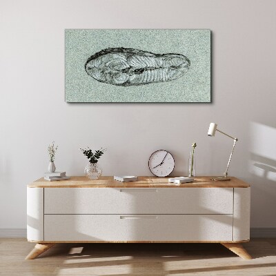 Tablou canvas Formă abstractă în nuanțe de albastru