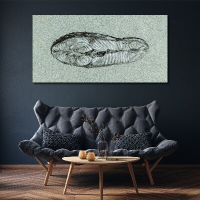 Tablou canvas Formă abstractă în nuanțe de albastru