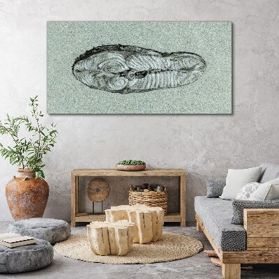 Tablou canvas Formă abstractă în nuanțe de albastru