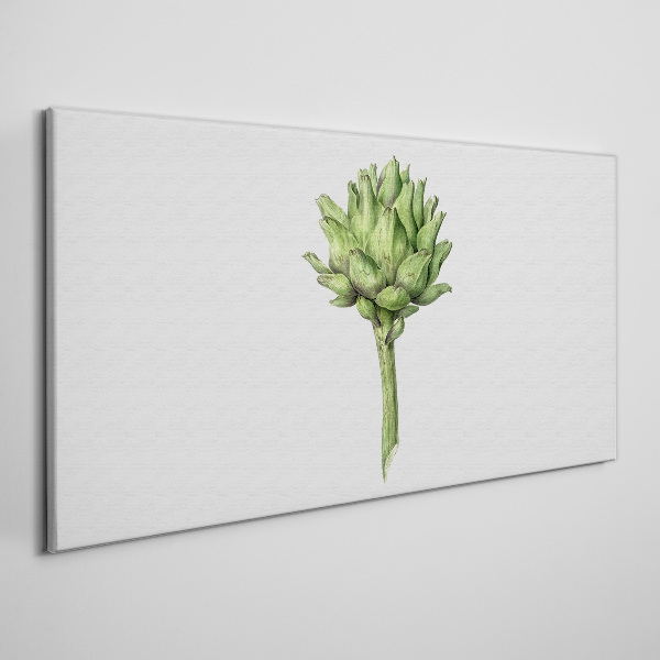 Tablou canvas Anghinare verde pe fundal alb