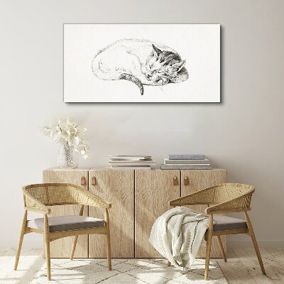Tablou canvas Pisica adormita