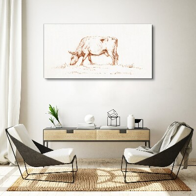 Tablou canvas Vaca în pajiște