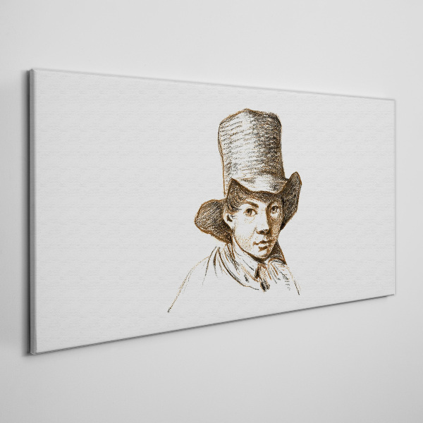 Tablou canvas Portret într-o pălărie