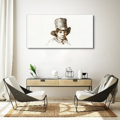 Tablou canvas Portret într-o pălărie