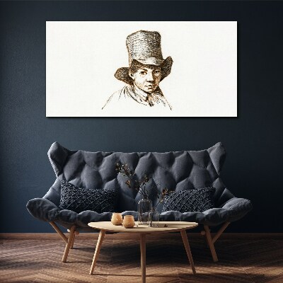 Tablou canvas Portret într-o pălărie
