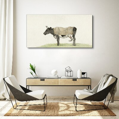 Tablou canvas Vaca în pajiște