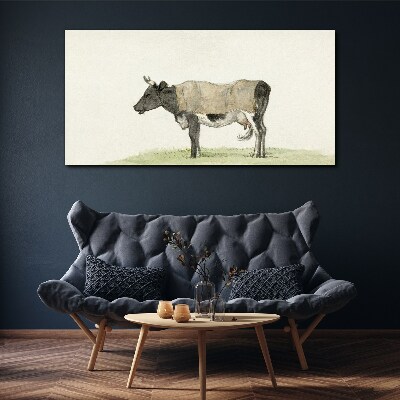 Tablou canvas Vaca în pajiște