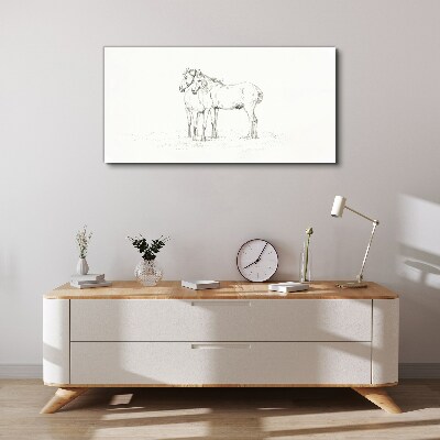 Tablou canvas Apropierea cailor la umbra