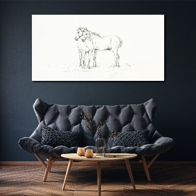 Tablou canvas Apropierea cailor la umbra