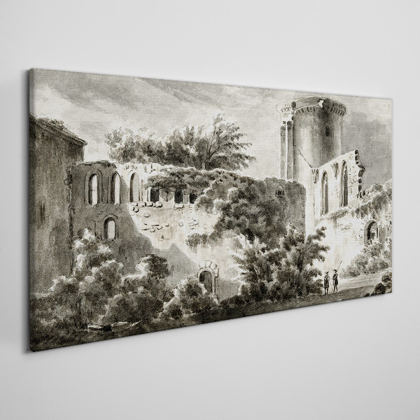Tablou canvas Ruine în peisaj