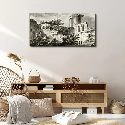 Tablou canvas Ruine în peisaj