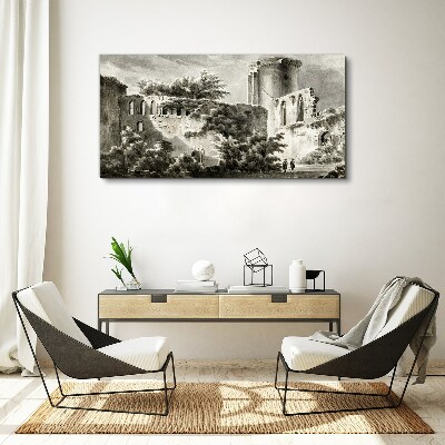 Tablou canvas Ruine în peisaj