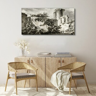 Tablou canvas Ruine în peisaj