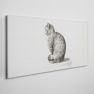 Tablou canvas Pisica așezată