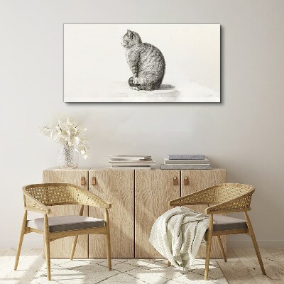 Tablou canvas Pisica așezată