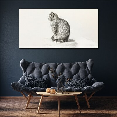 Tablou canvas Pisica așezată
