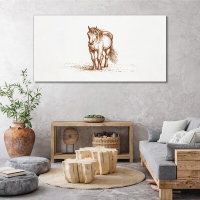 Tablou canvas Cal în luncă