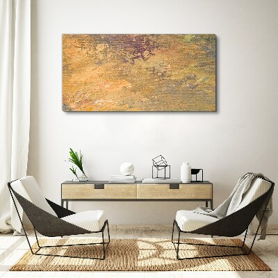 Tablou canvas Reflecții aurii într-un peisaj abstract