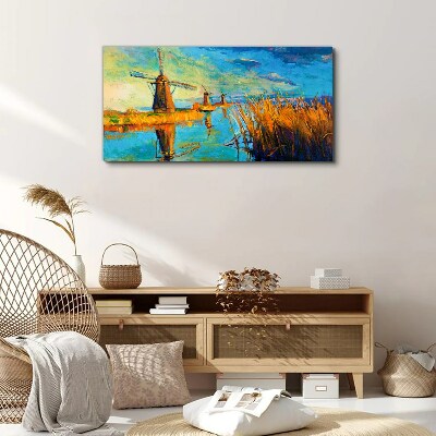 Tablou canvas Mori lângă apă