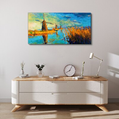 Tablou canvas Mori lângă apă