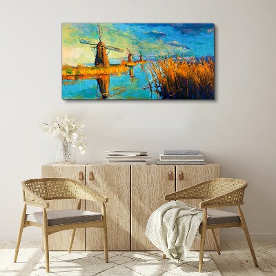 Tablou canvas Mori lângă apă