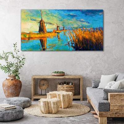 Tablou canvas Mori lângă apă