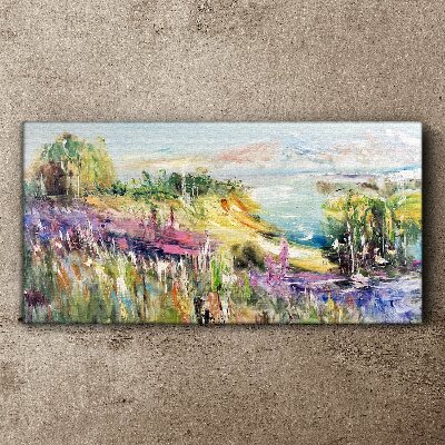 Tablou canvas Peisaj colorat pe litoral