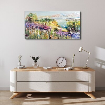 Tablou canvas Peisaj colorat pe litoral