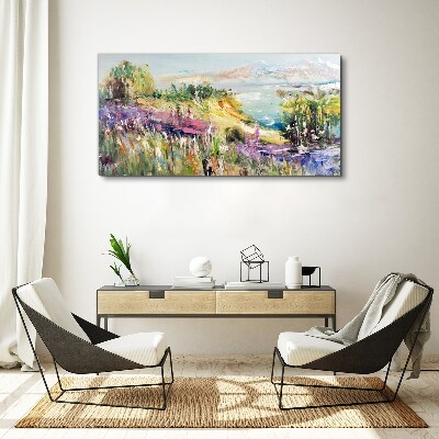 Tablou canvas Peisaj colorat pe litoral