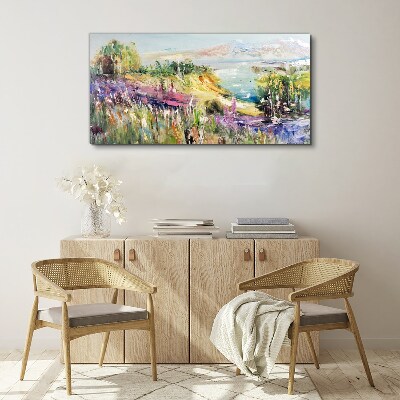 Tablou canvas Peisaj colorat pe litoral
