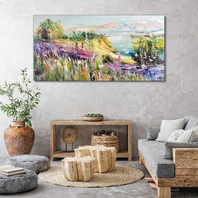 Tablou canvas Peisaj colorat pe litoral