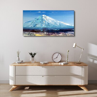 Tablou canvas Munte în albastru