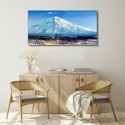 Tablou canvas Munte în albastru