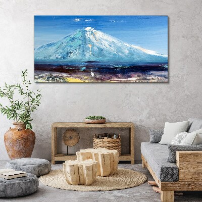 Tablou canvas Munte în albastru