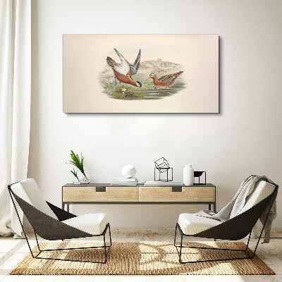 Tablou canvas Păsări peste apă