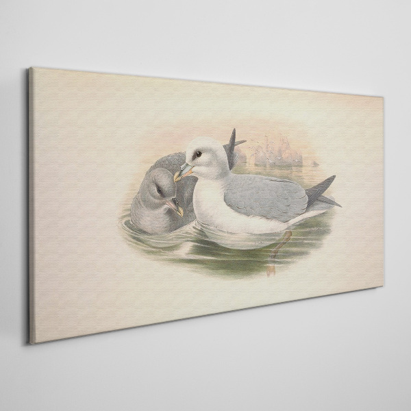 Tablou canvas Păsări de mare în apa calmă