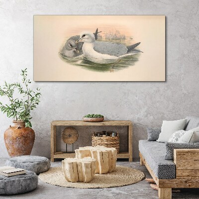 Tablou canvas Păsări de mare în apa calmă