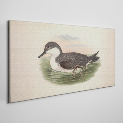 Tablou canvas Pasăre pe un fundal de apă