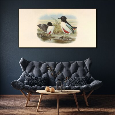 Tablou canvas Păsări peste apă