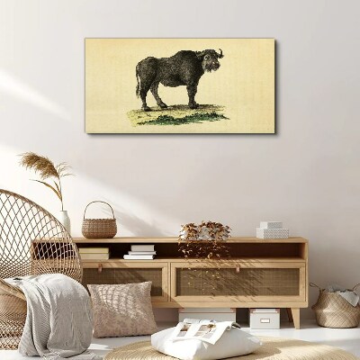 Tablou canvas Bivol pe un fundal natural
