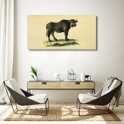 Tablou canvas Bivol pe un fundal natural