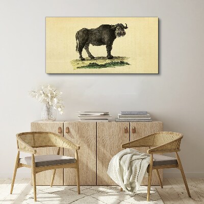 Tablou canvas Bivol pe un fundal natural