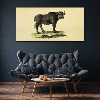 Tablou canvas Bivol pe un fundal natural