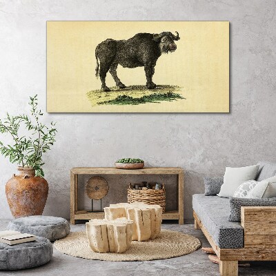 Tablou canvas Bivol pe un fundal natural
