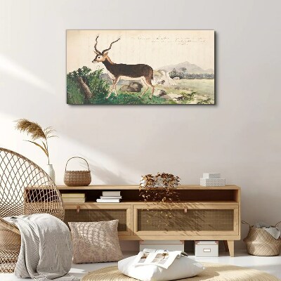 Tablou canvas Antilope pe fundalul peisajului